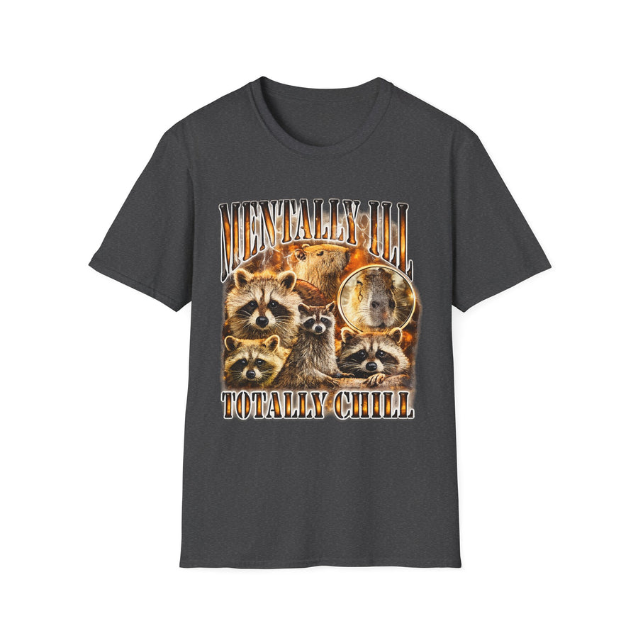 Mentally Ill Totally Chill Dark Humor Tee - Back - Alt Color | INKHAUS