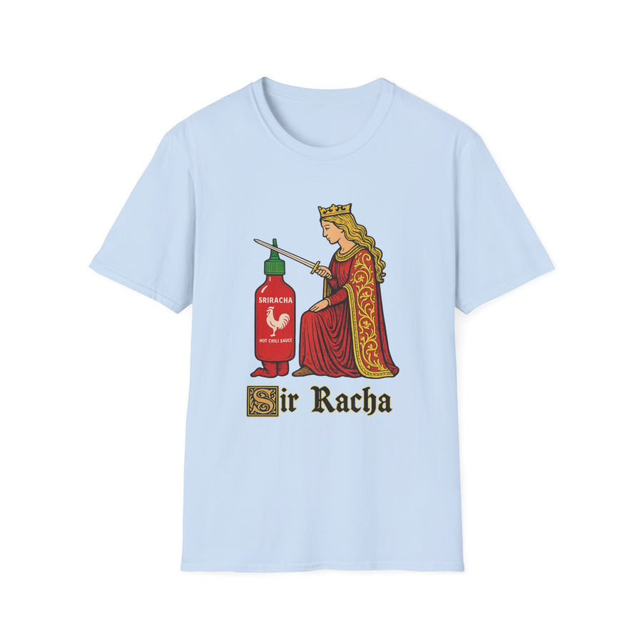 Sir Racha Hot Sauce Wordplay Graphic Tee - Front - Alt Color | INKHAUS