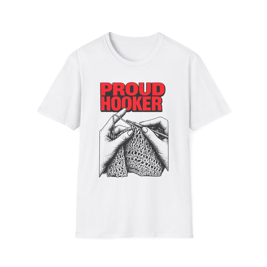 Proud Hooker Fishing Humor Graphic Tee - Back View | INKHAUS