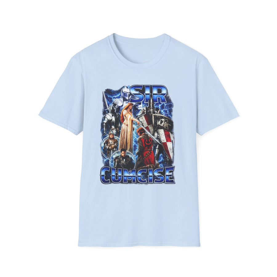 Sir Cumcise Knight Edition Dark Humor Tee - Lifestyle View | INKHAUS
