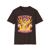 Gluten Intolerant Funny Food Graphic Tee - Front - Alt Color | INKHAUS