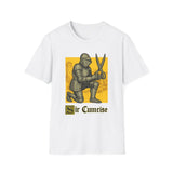 Sir Cumcise Knight Dark Humor Graphic Tee - Back View | INKHAUS