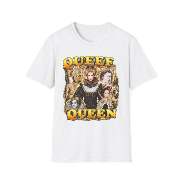 Queef Queen Dark Humor Graphic Tee - Back View | INKHAUS
