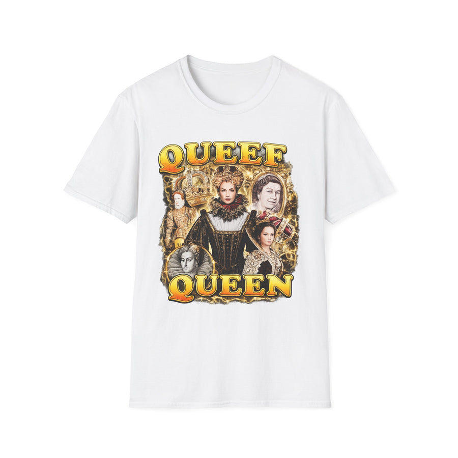Queef Queen Dark Humor Graphic Tee - Back View | INKHAUS