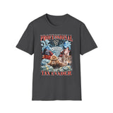 Professional Tax Evader Dark Humor Graphic Tee - Back - Alt Color | INKHAUS