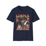 Ligma Survivor Internet Meme Graphic Tee - Detail Shot | INKHAUS