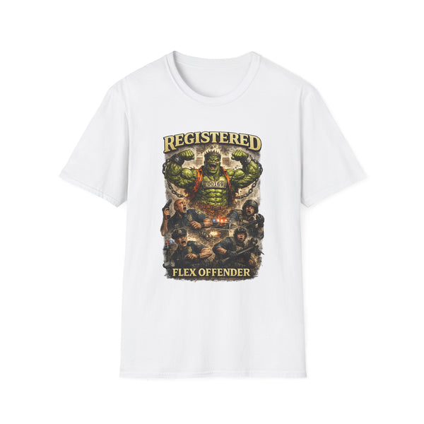 Registered Flex Offender Oversized Graphic Tee - Back View | INKHAUS