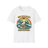 Get on Board with the Lord Funny Graphic Tee - Back View | INKHAUS