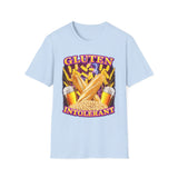 Gluten Intolerant Funny Food Graphic Tee - Detail Shot | INKHAUS