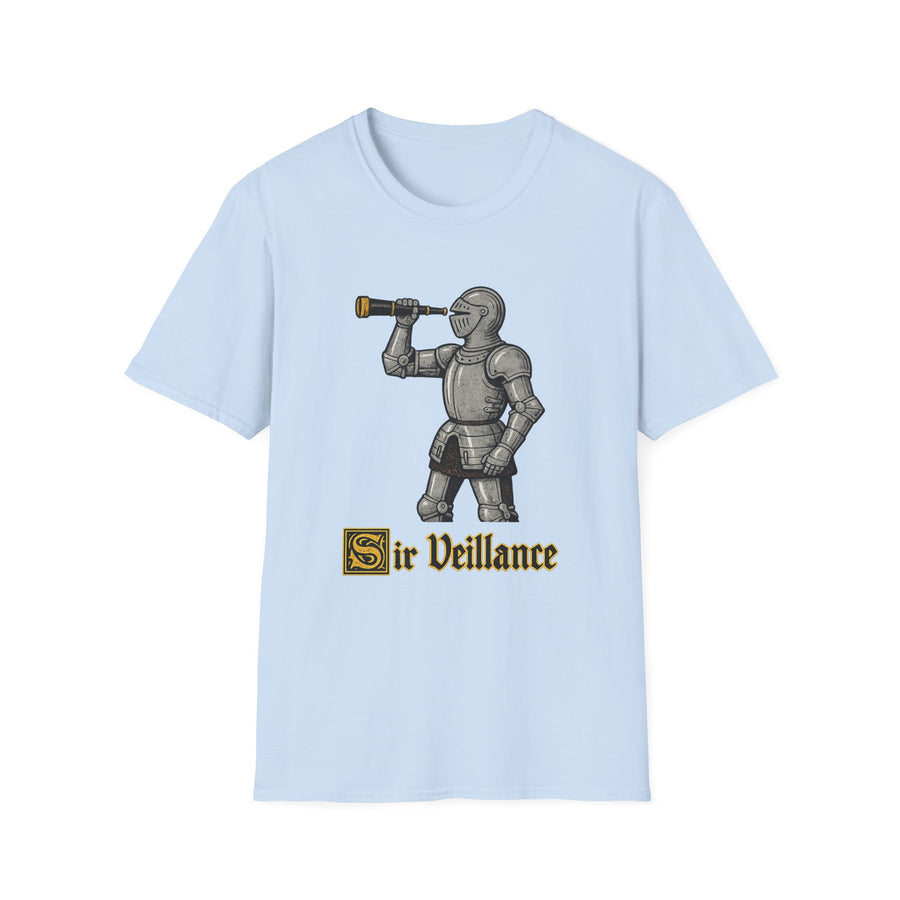Sir Veillance Medieval Humor Streetwear Tee - Front - Alt Color | INKHAUS