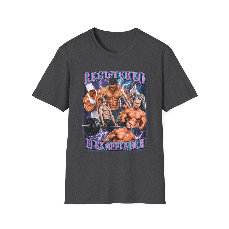 Registered Flex Offender Gym Graphic Tee - Back - Alt Color | INKHAUS