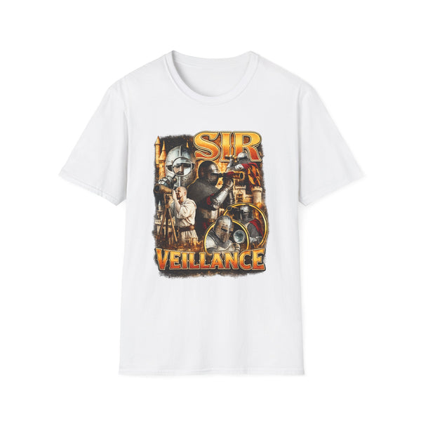 Sir Veillance Surveillance Funny Graphic Tee - Back View | INKHAUS