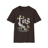 Tits Bird Funny Wildlife Graphic Tee - Front - Alt Color | INKHAUS