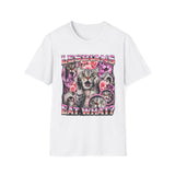 Lesbians Eat What Dark Humor Graphic Tee - Back View | INKHAUS