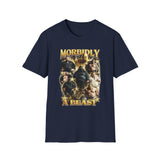 Morbidly a Beast Dark Humor Graphic Tee - Detail Shot | INKHAUS