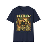 MILF Hunter Camo Dark Humor Graphic Tee - Lifestyle View | INKHAUS