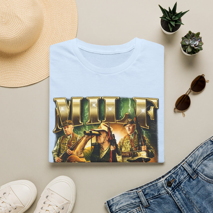MILF Hunter Dark Humor Oversized Graphic Tee - Back - Alt Color | INKHAUS