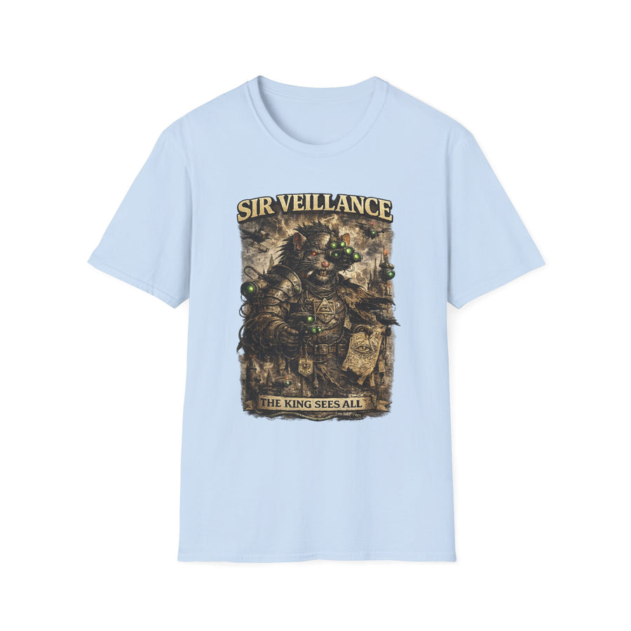 Sir Veillance Surveillance Knight Graphic Tee - Lifestyle View | INKHAUS