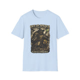 Out of Spells Fantasy Wizard Graphic Tee - Lifestyle View | INKHAUS