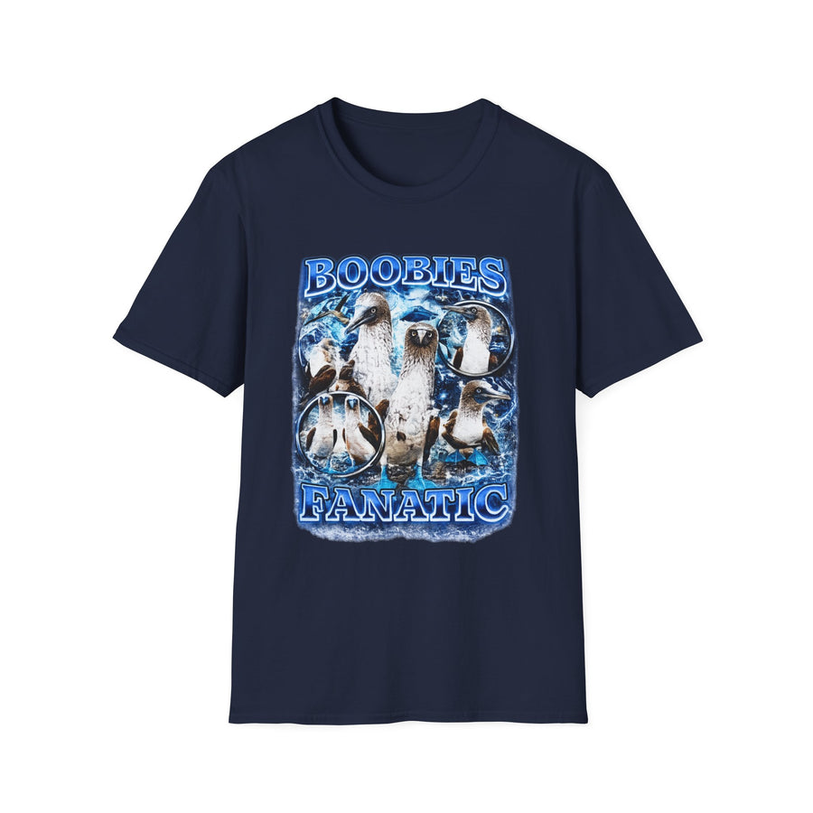 Boobies Fanatic Dark Humor Graphic Tee - Lifestyle View | INKHAUS