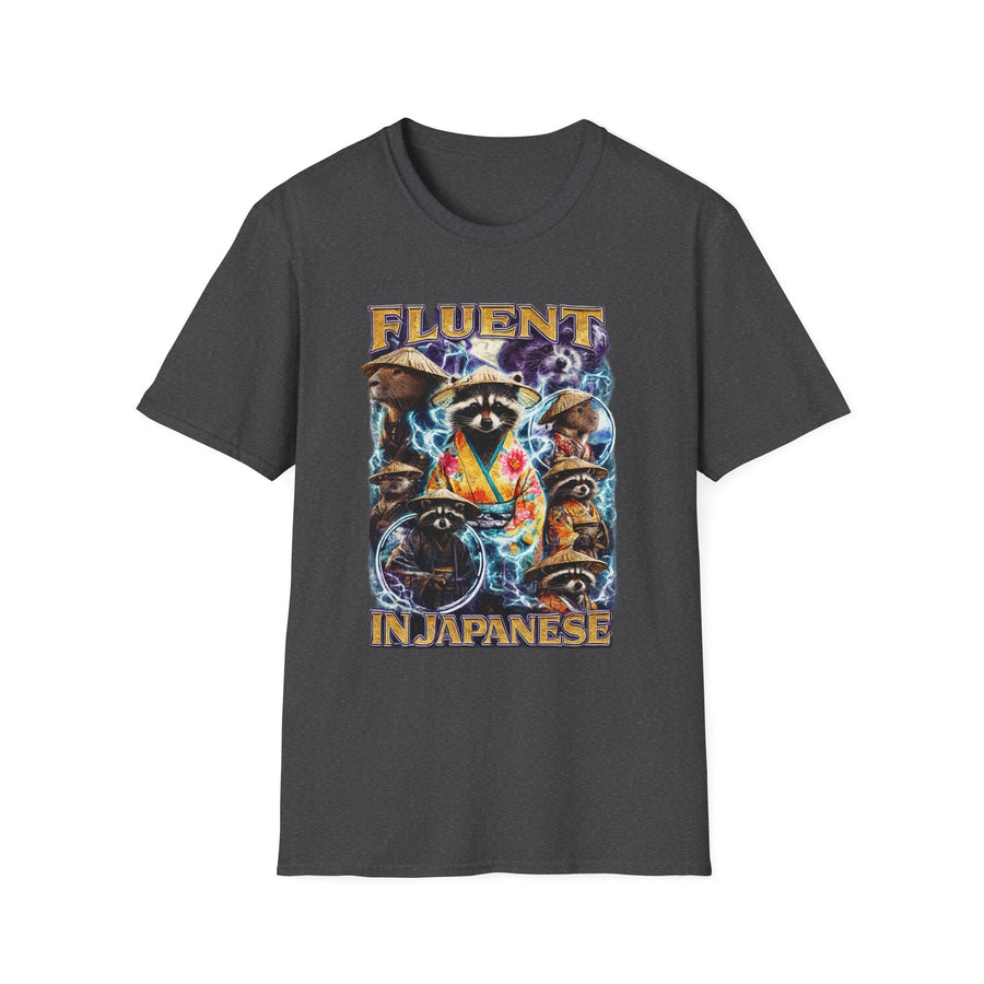 Fluent in Yapenese Dark Humor Streetwear Tee - Back - Alt Color | INKHAUS