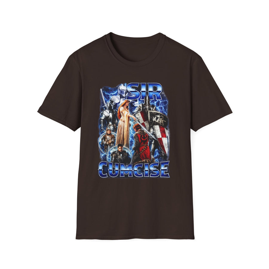 Sir Cumcise Dark Humor Wordplay Graphic Tee - Front - Alt Color | INKHAUS