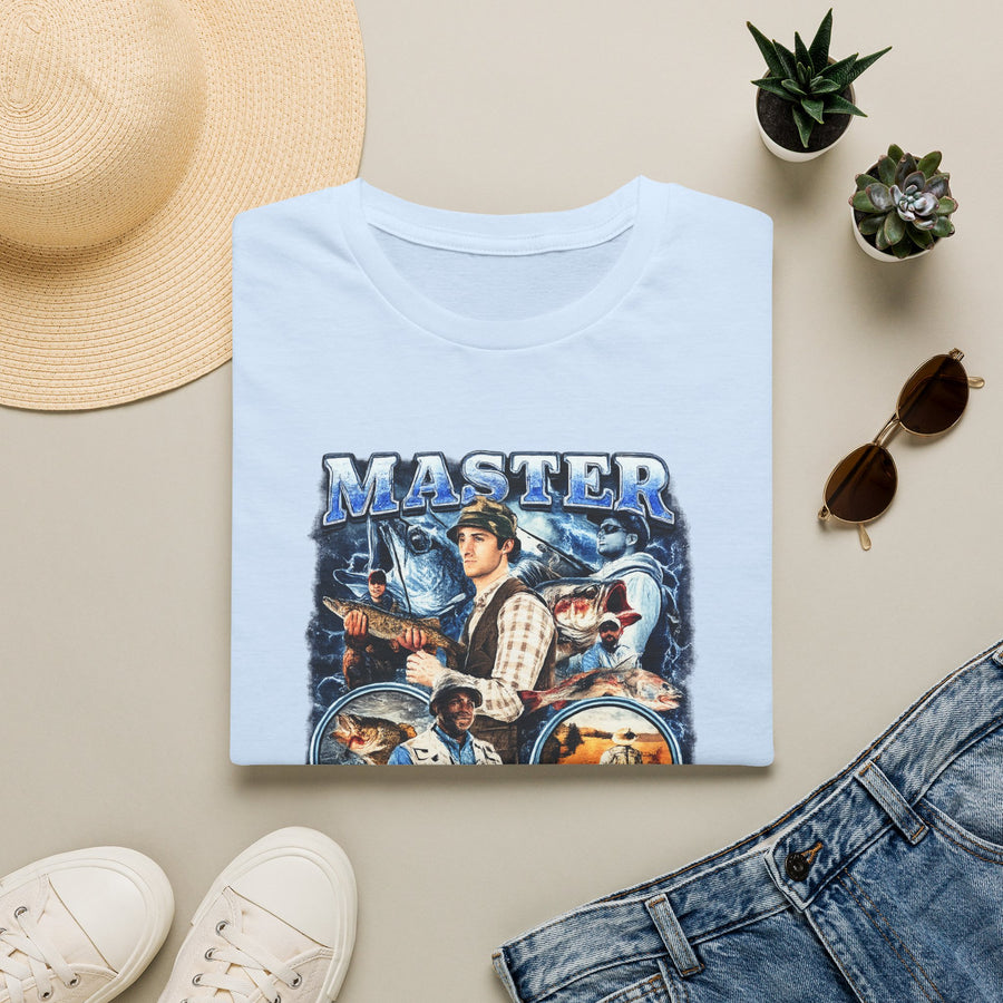 Master Baiter Fishing Dark Humor Graphic Tee - Lifestyle View | INKHAUS