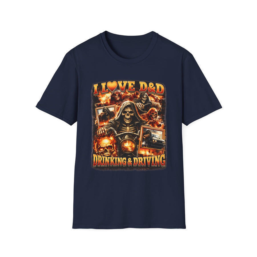 I Love Dungeons and Dragons Geek Graphic Tee - Detail Shot | INKHAUS