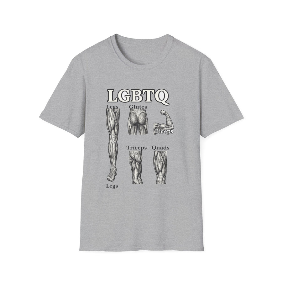 LGBTQ (legs glutes biceps tricpes quads) T-Shirt
