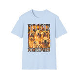 I Love Dumb Blondes Dark Humor Graphic Tee - Detail Shot | INKHAUS