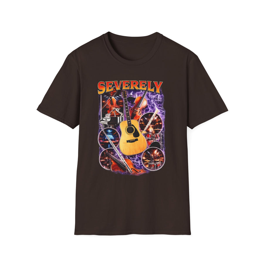 Severely Acoustic Streetwear Dark Humor Tee - Front - Alt Color | INKHAUS