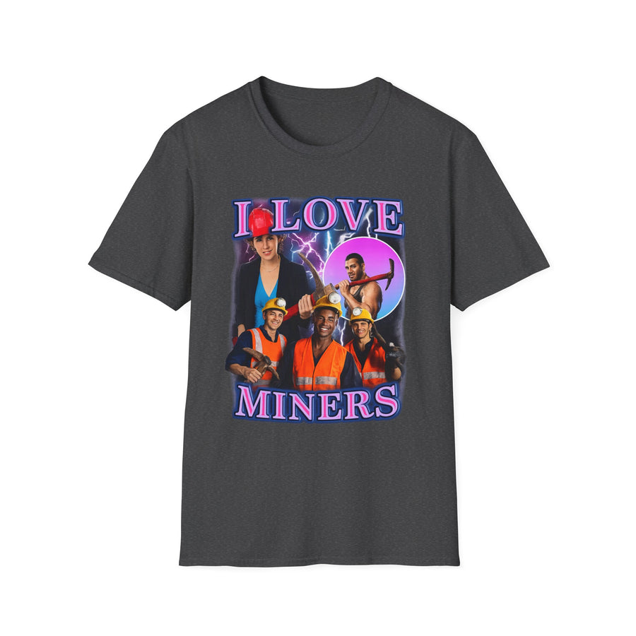 I Love Miners Dark Humor Graphic Tee - Back - Alt Color | INKHAUS