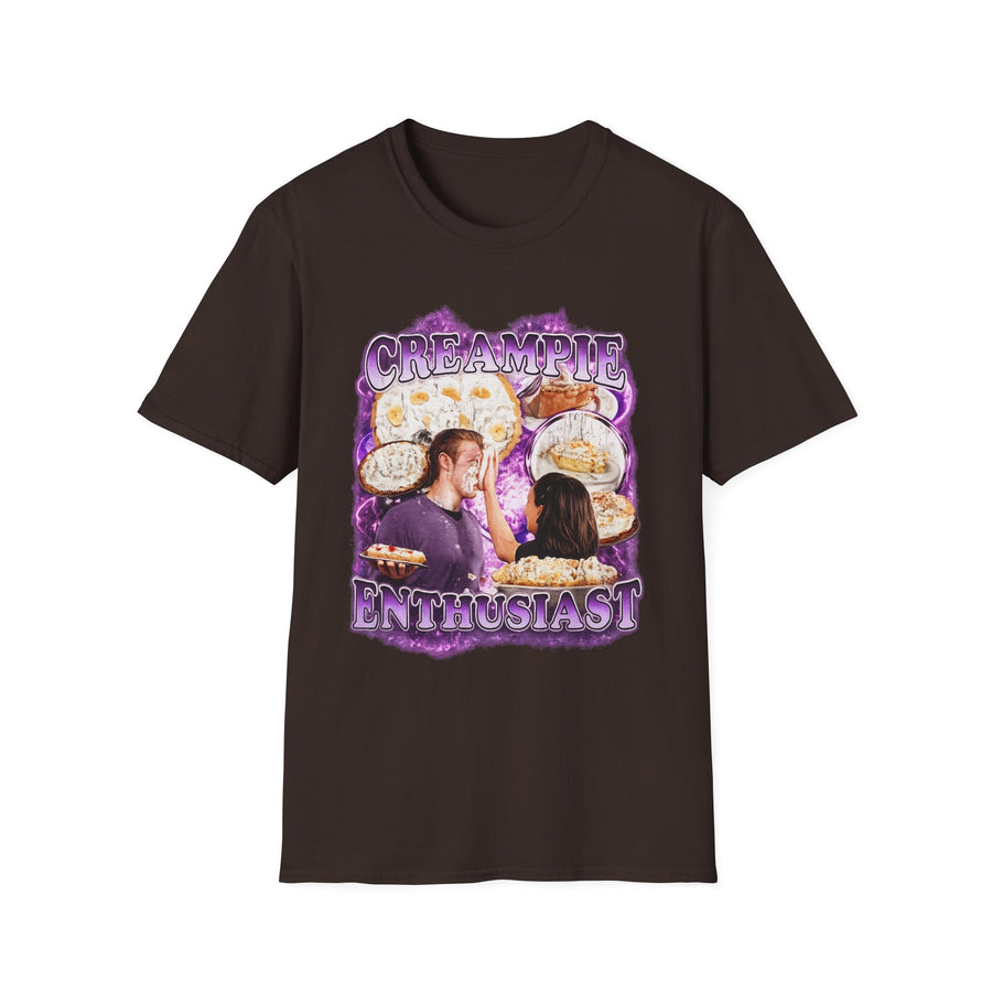 Creampie Enthusiast Funny Food Graphic Tee - Front - Alt Color | INKHAUS