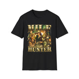 MILF Hunter Dark Humor Oversized Graphic Tee - Front View | INKHAUS