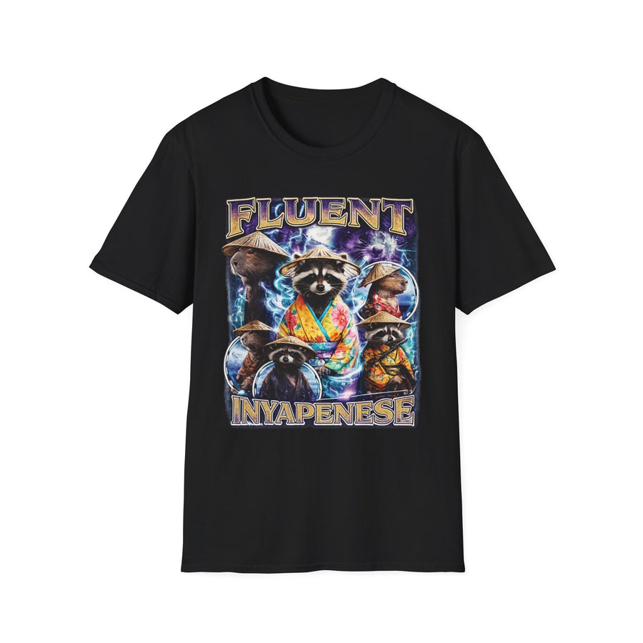 Fluent in Yapenese Funny Graphic Tee - Front View | INKHAUS