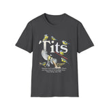 Tits Bird Funny Wildlife Graphic Tee - Back - Alt Color | INKHAUS