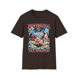 Professional Tax Evader Dark Humor Graphic Tee - Front - Alt Color | INKHAUS