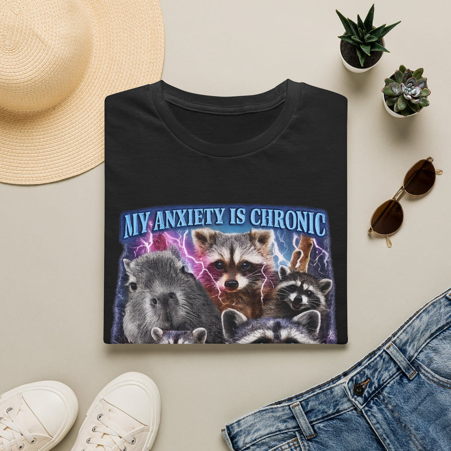 My Anxiety is Chronic My Ass is Iconic Tee - Front View | INKHAUS