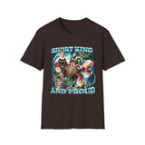 Short King and Proud Oversized Graphic Tee - Front - Alt Color | INKHAUS