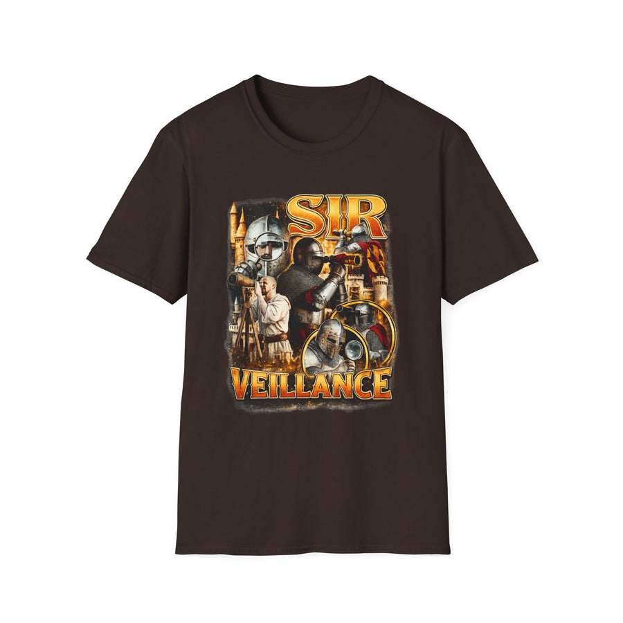 Sir Veillance Surveillance Funny Graphic Tee - Front - Alt Color | INKHAUS