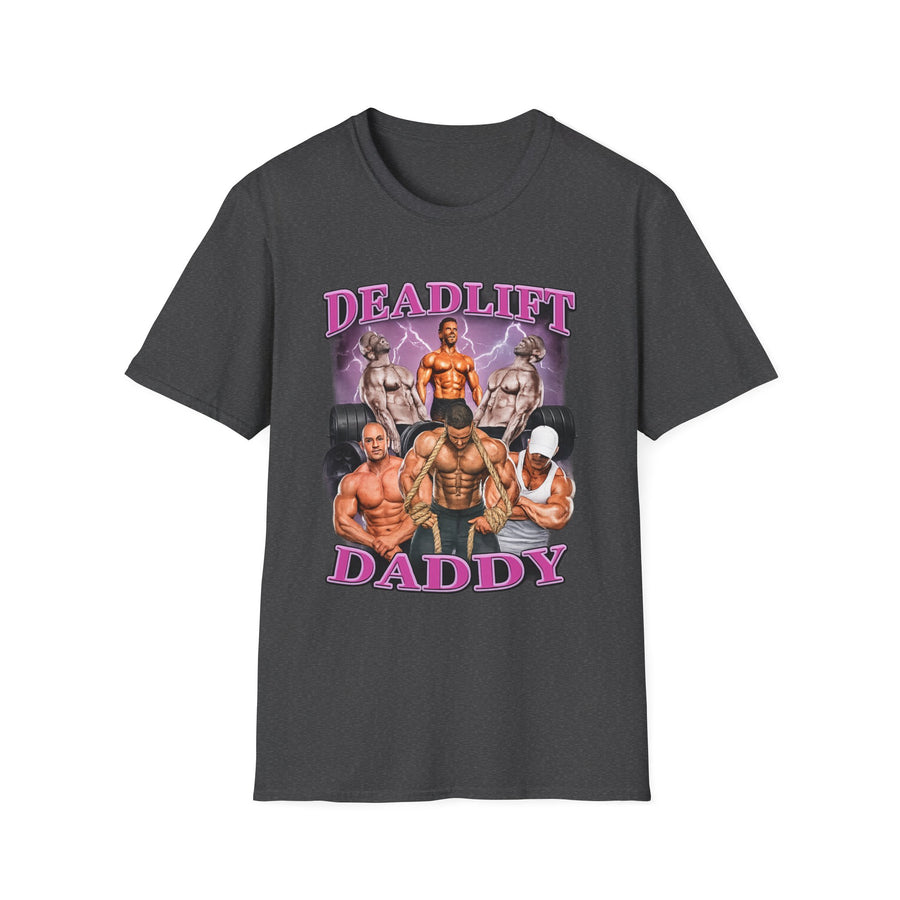 Deadlift Daddy Gym Oversized Graphic Tee - Back - Alt Color | INKHAUS