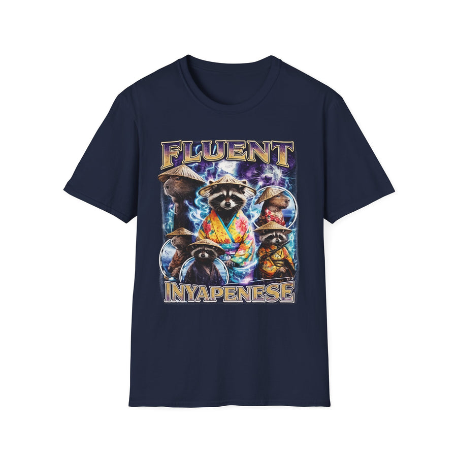Fluent in Yapenese Funny Graphic Tee - Lifestyle View | INKHAUS