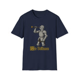 Sir Veillance Medieval Humor Streetwear Tee - Detail Shot | INKHAUS