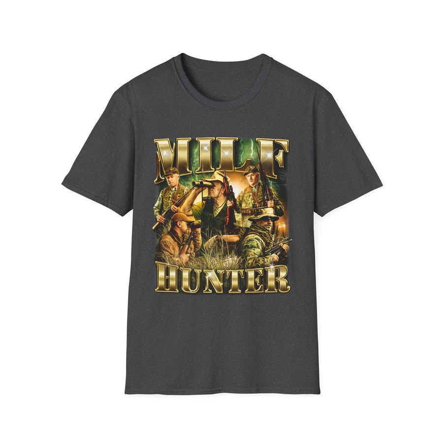 MILF Hunter Camo Dark Humor Graphic Tee - Back View | INKHAUS
