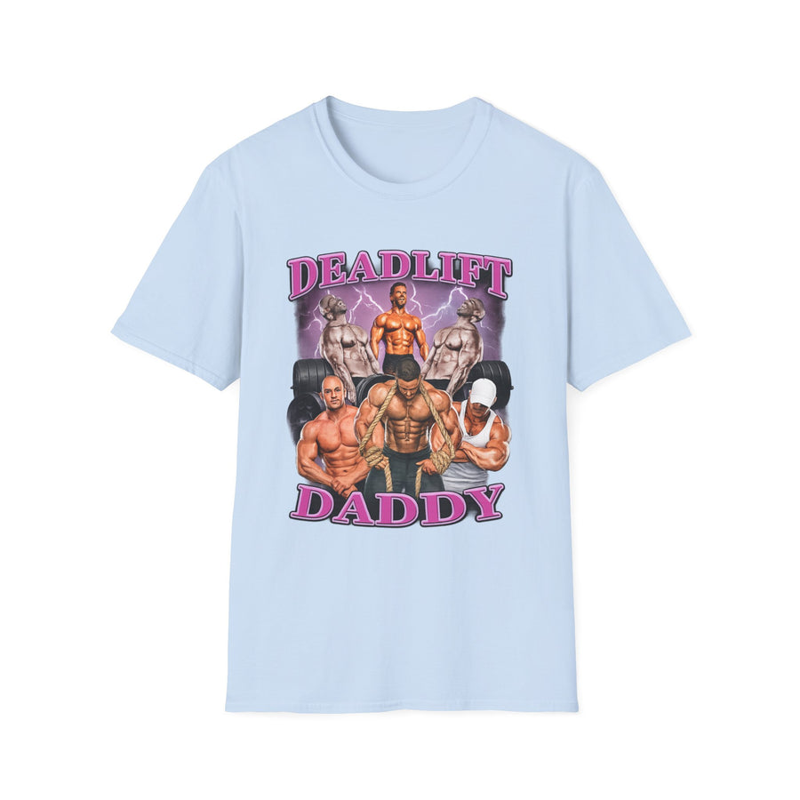 Deadlift Daddy Gym Oversized Graphic Tee - Lifestyle View | INKHAUS