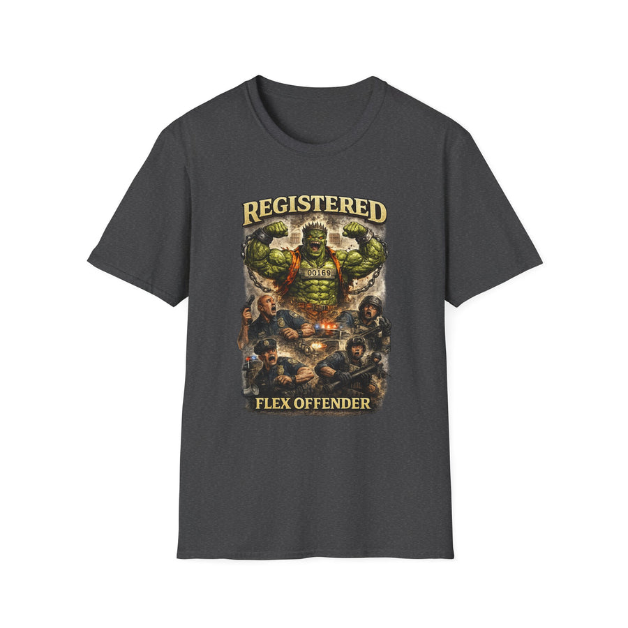 Registered Flex Offender Oversized Graphic Tee - Back - Alt Color | INKHAUS
