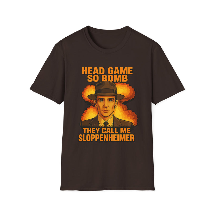 Sloppenheimer Dark Humor Oversized Graphic Tee - Front - Alt Color | INKHAUS