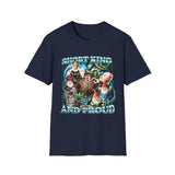 Short King and Proud Oversized Graphic Tee - Detail Shot | INKHAUS
