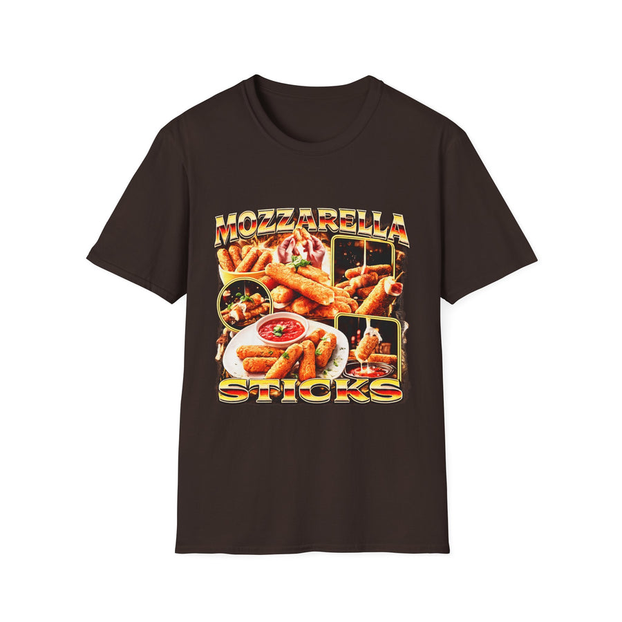Mozzarella Sticks Funny Food Graphic Tee - Front - Alt Color | INKHAUS