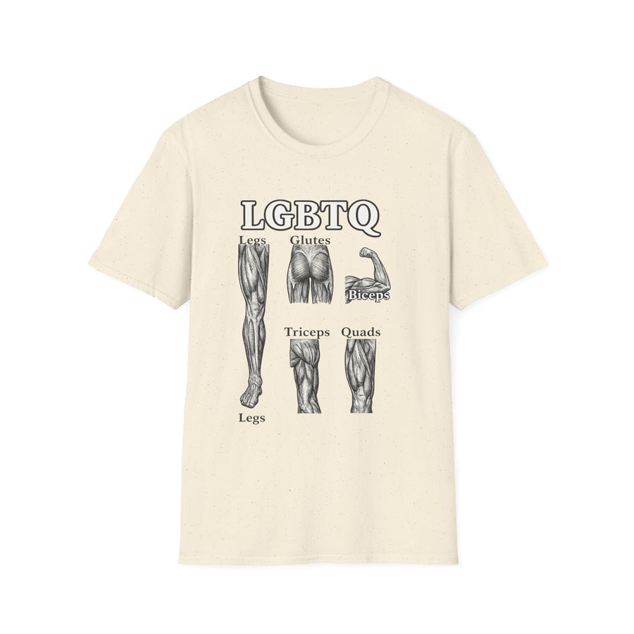 LGBTQ (legs glutes biceps tricpes quads) T-Shirt